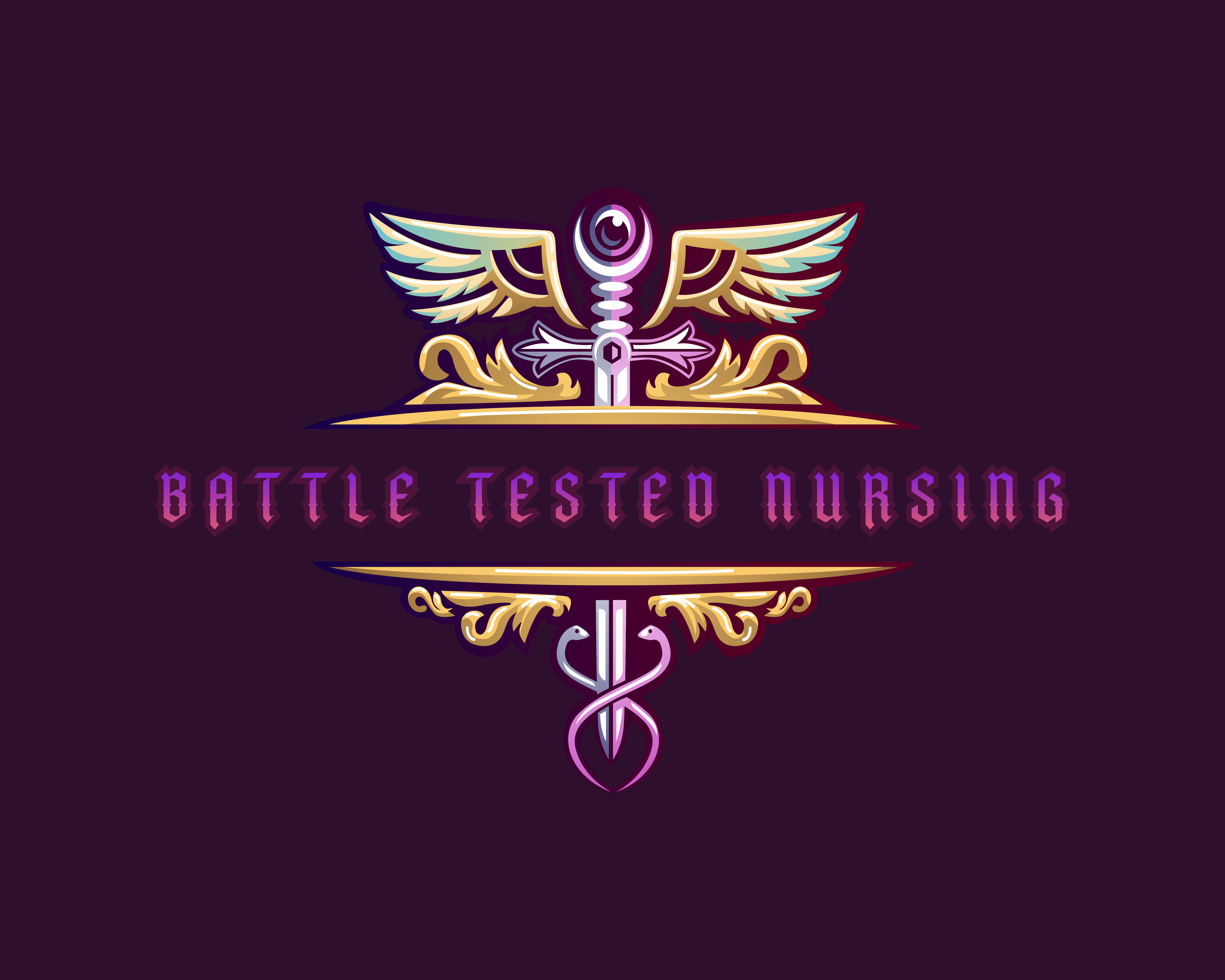 Battle Tested Nursing Logo